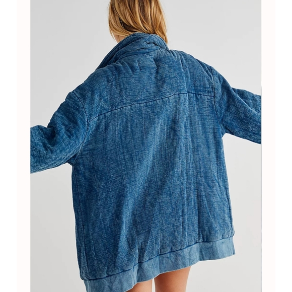 Free People Luna Cozy Bomber Jacket 